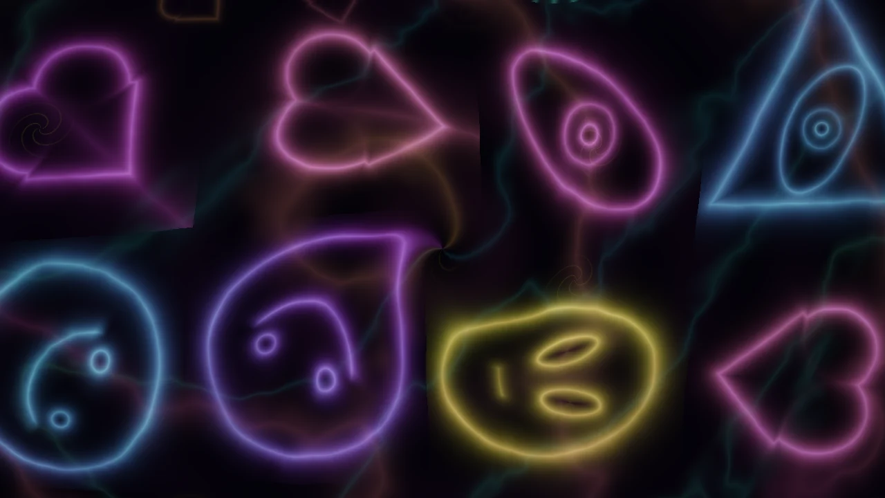 Blacklight Glyph Garden
