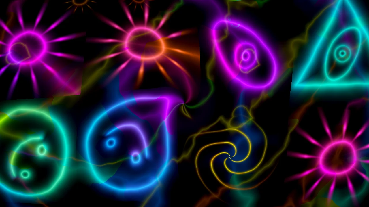 Blacklight Glyph Garden v2