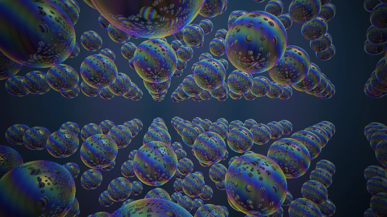 Iridescent Sphere Lattice