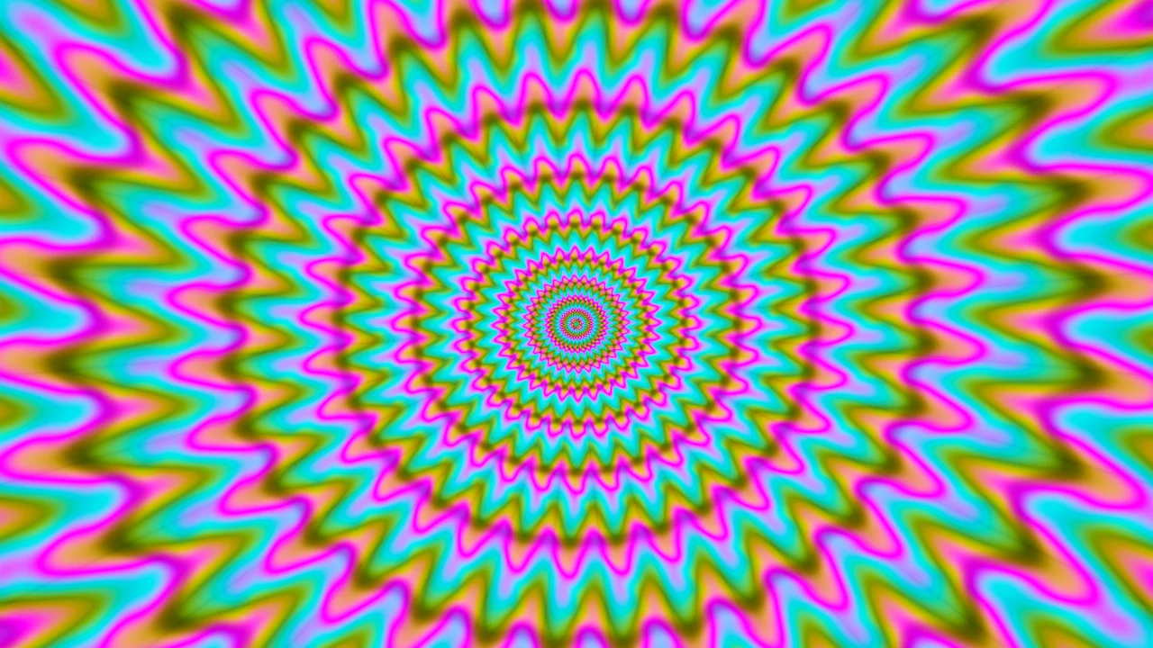 Rainbow Hypnotic Bloom